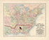 Complete Map of the Rail Roads and Water Courses In the United Staes & Canada 1859 by Relic Map Company