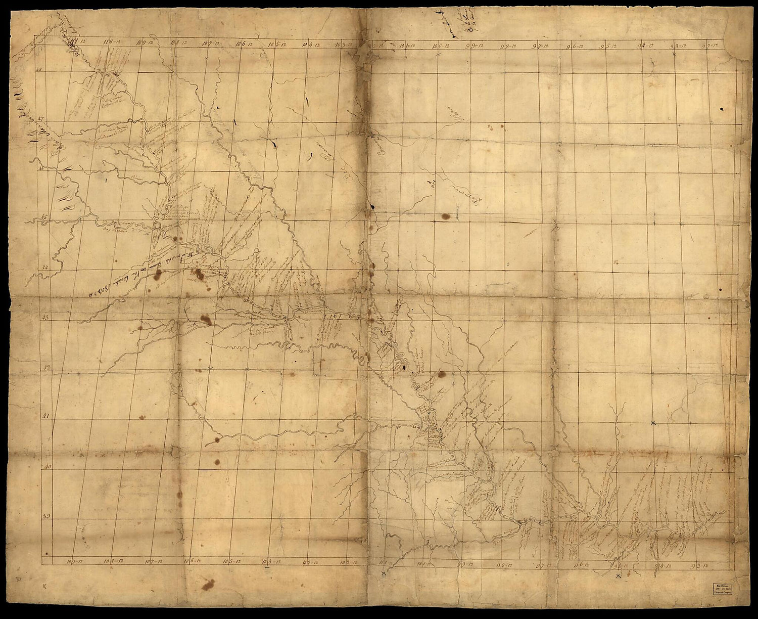 Map of Missouri River and Vicinity from Saint Charles, Missouri, to Mandan Villages of North Dakota : Used by Meriwether Lewis and William Clark In Their 1804 Expedition Up Missouri River 1798 by Relic Map Company