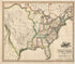 United States of America 1818 by Relic Map Company