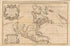 North America Divided Into Its Principall Parts Where Are Distinguished the Severall States Which Belong to the English, Spanish, and French (Land, Virginia, Carolina, Florida, Mexico, the Islands of New Found Land, California, the Antilles, In Which ... by Relic Map Company