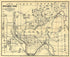 Outline Map of Minneapolis and St. Paul 1897 by Relic Map Company