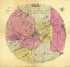 Davisons Map 25 Miles Around Minneapolis in 1881 by Relic Map Company
