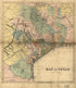 Map of Texas 1840 by Relic Map Company