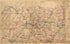 Mile Intervals Centering On Washington and On Baltimore 1860 by Relic Map Company
