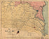 Map of the Seat of War : Virginia and Maryland 1861 by Relic Map Company