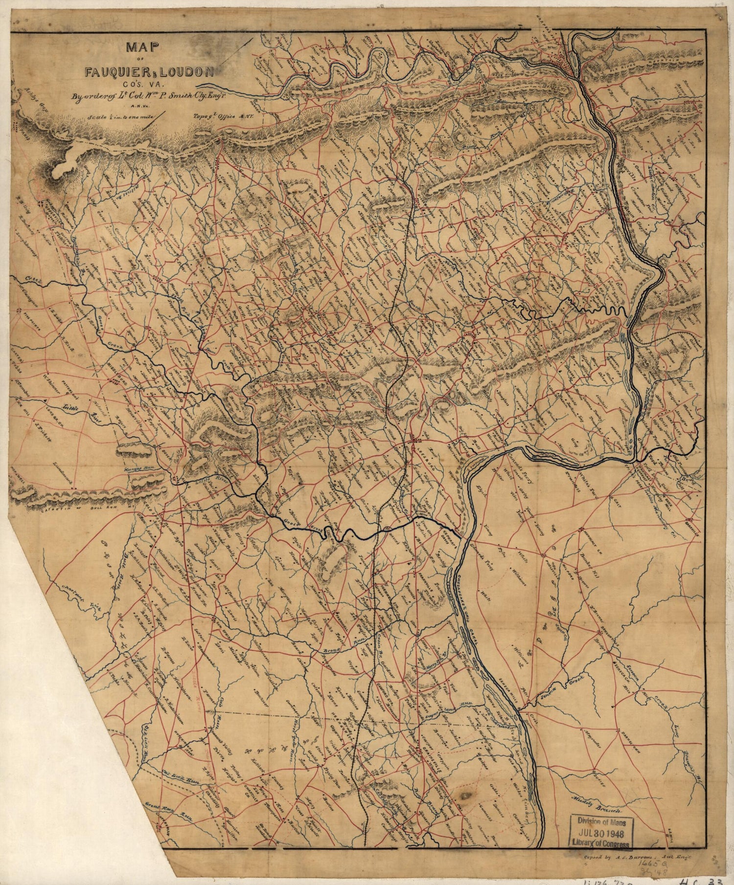 This old map of Map of Fauquier &amp; Loudon sic Co&