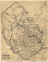 Map of Madison County, Va. in 1860 by Relic Map Company