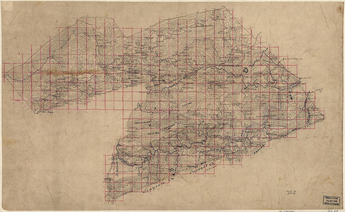 This old map of Map of Part of Wythe County, Va. from 1860 was created by  in 1860