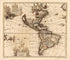 America Septentrionalis Novissima ; America Meridionalis Accuratissima 1709 by Relic Map Company