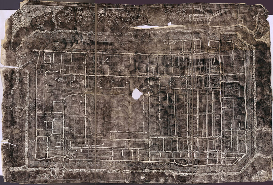 This old map of Pingjiang Tu. (平江图) from 1229 was created by William Gamble in 1229