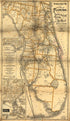 Standard Guide Map of the State of Florida 1891 by Relic Map Company