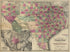 Neue Karte De Staates Texas Für 1881 by Relic Map Company