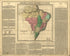 Geographical, Statistical, and Historical Map of Brazil 1827 by Relic Map Company