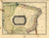 Le Bresil 1656 by Relic Map Company