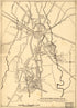 Map of the Gettysburg Battlefield 1921 by Relic Map Company