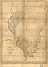 Map of Illinoise sic (Map of Illinois) 1818 by Relic Map Company