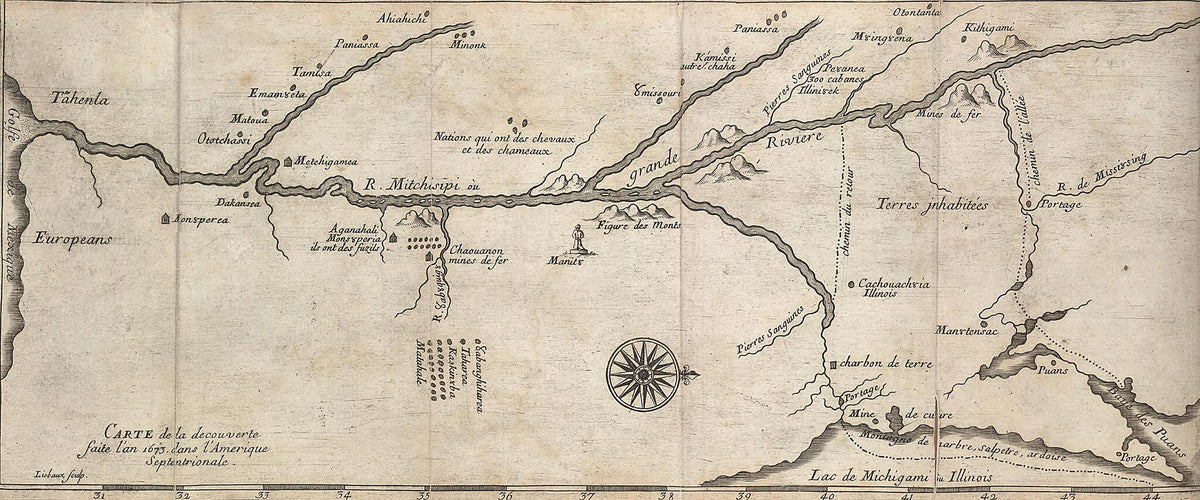 Carte De La Découverte Faite L&