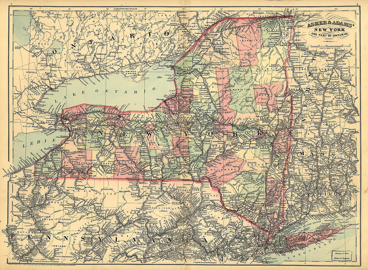 This old map of Asher &amp; Adams&