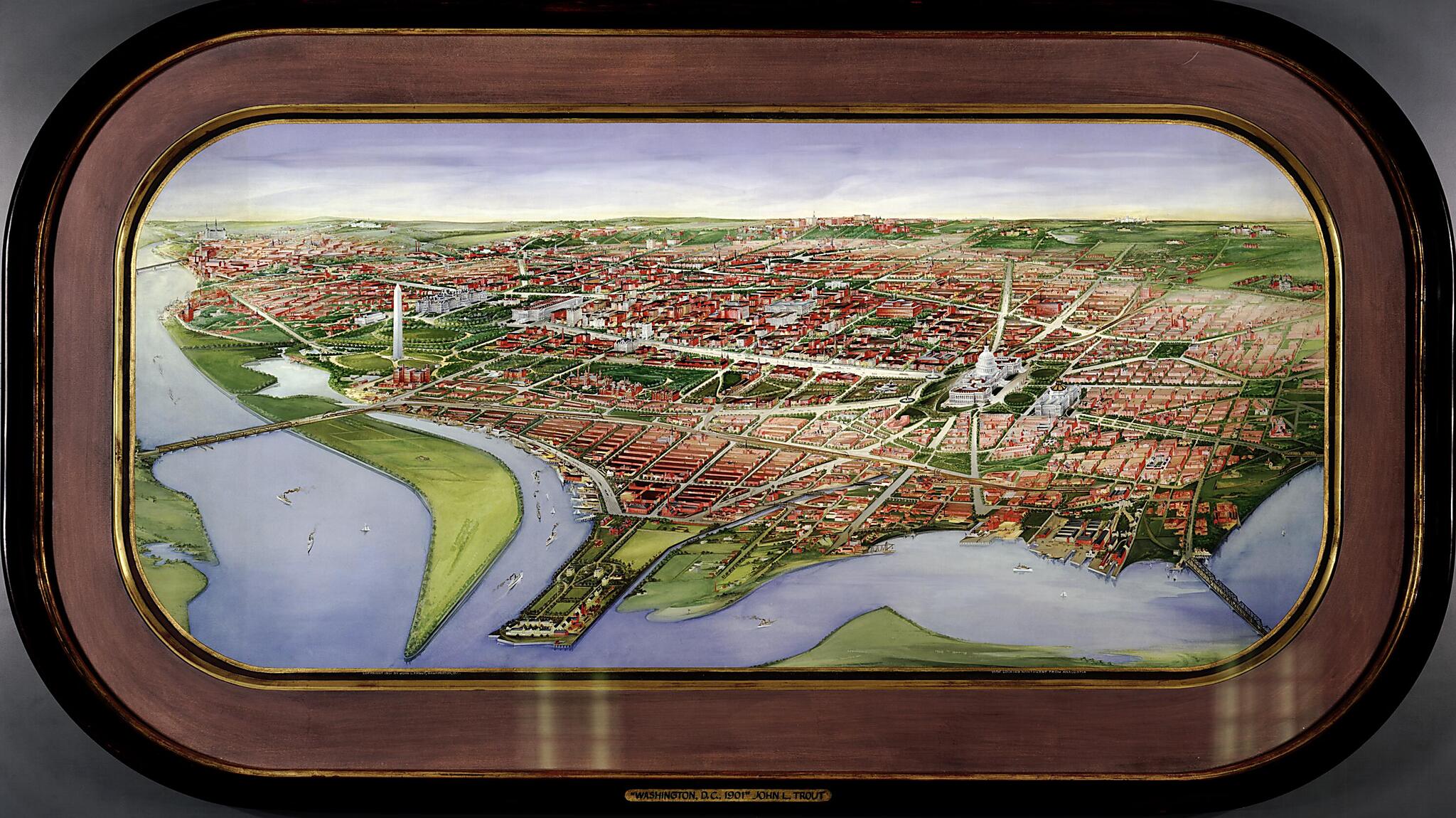 This old map of View Looking Northwest from Anacostia : Washington D.C. (Washington, D.C., from 1901) was created by John L. Trout in 1901