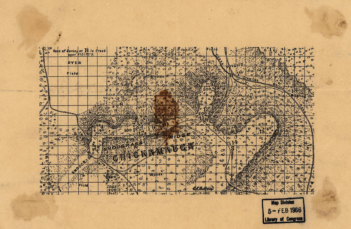 Chattanooga Tennessee 1863 by Relic Map Company