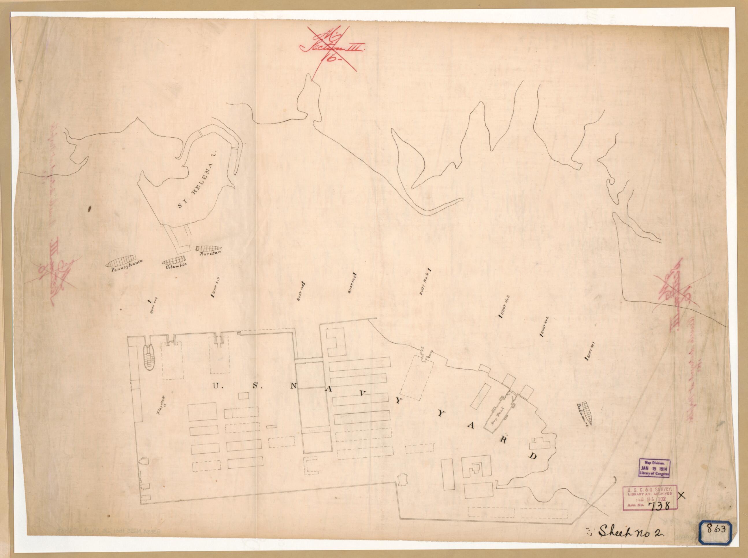 This old map of Vessels Destroyed at Norfolk 1861 from 1800 was created by  United States Coast Survey in 1800