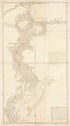Plano Topografico Que Comprende La Costa Del Mar Desde La Ensenada De Castillos Hasta El Rio Grande De Sn. Pedro, El Arroyo Del Chuy, La Laguna De La Manguera Y La De Merin, Contodos Los Arroyos Que Desaguan En Esta, El Piratini, Las Cabeceras Del Rio... by Relic Map Company