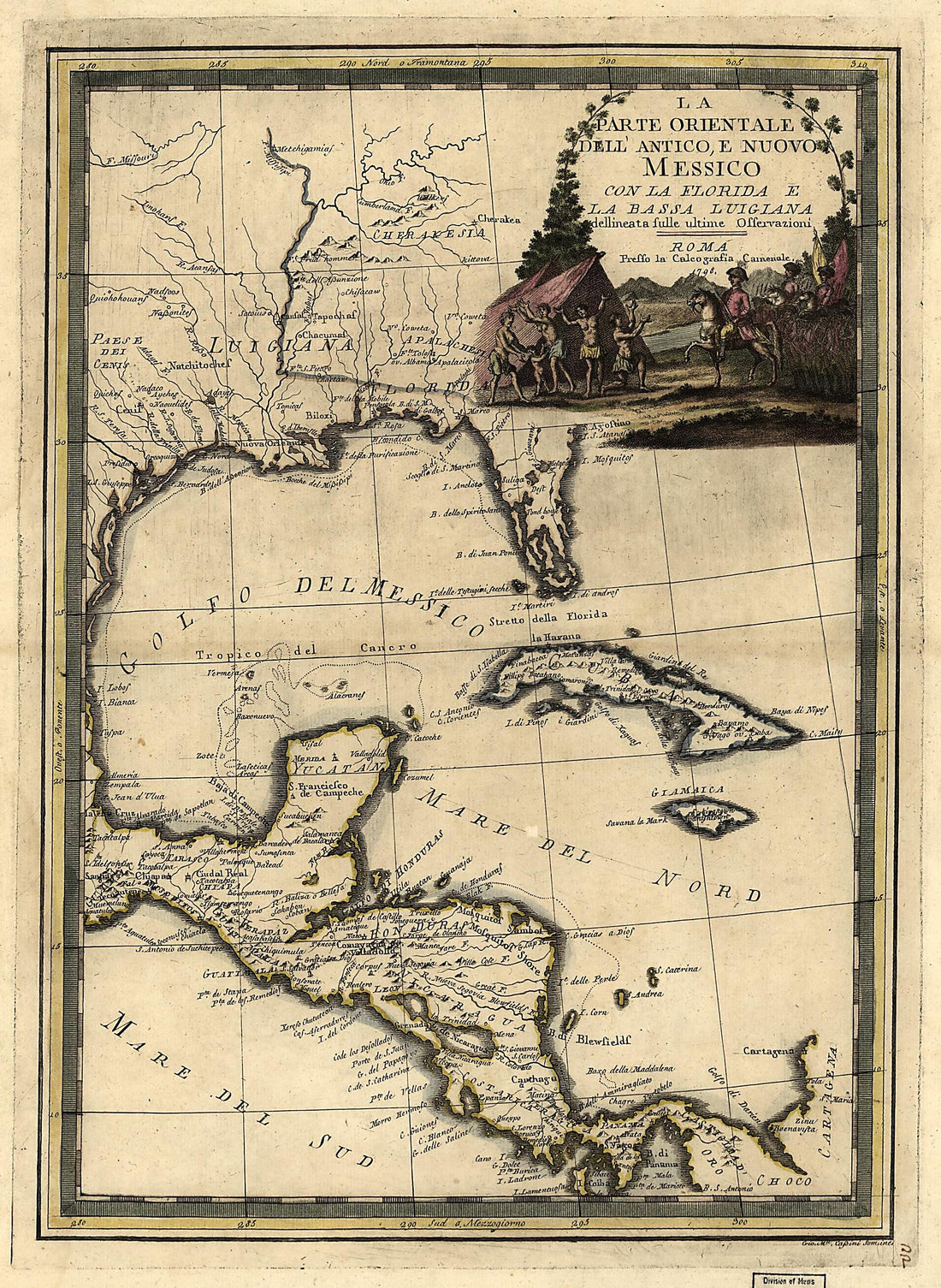 This old map of La Parte Orientale Dell&