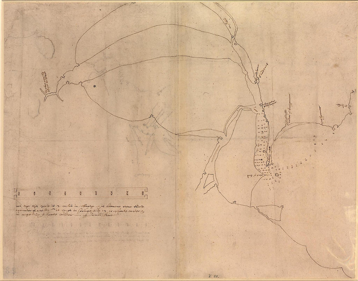 La Coruña. El Ferrol, Spain 1589 by Relic Map Company