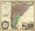 Typus Geographicus, Chili a Paraguay Freti Magellanici &c 1733 by Relic Map Company