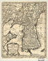 Tong Et Du Royaume De Kau-li Ou Corée 1750 by Relic Map Company
