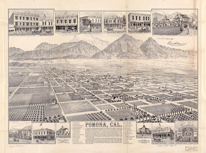 Pomona,California (Pomona, California) 1986 by Relic Map Company