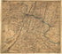 Map of Loudoun County and Part of Clarke County, Va., Jefferson County and Part of Berkeley County, W. Va., and Parts of Montgomery and Frederick Counties, Md. 1864 by Relic Map Company