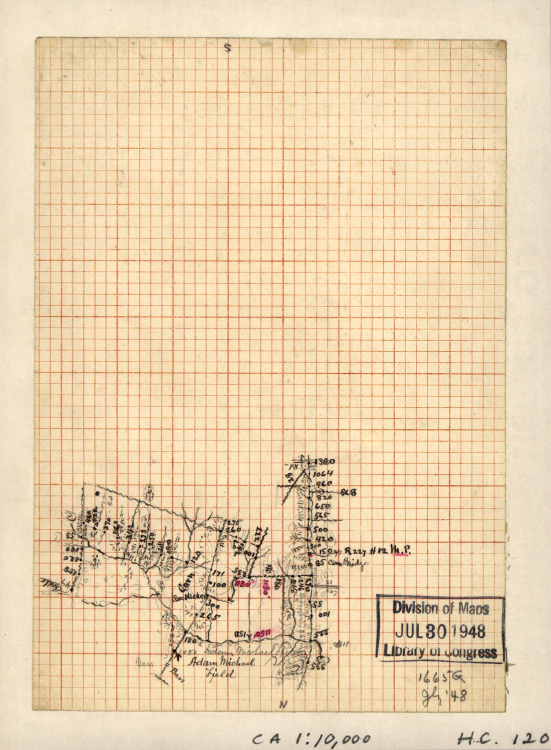 This old map of Preliminary Field Sketch of Part of the Antietam Battlefield, North of Sharpsburg Near the Toll Gate and Adam Michael&