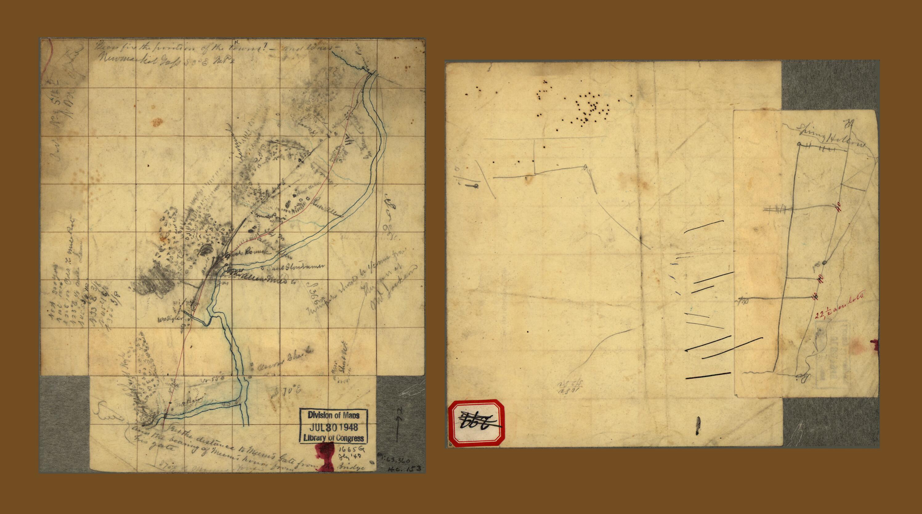 This old map of Sketch of the Shenandoah Valley In the Vicinity of Mt. Jackson from 1860 was created by  in 1860