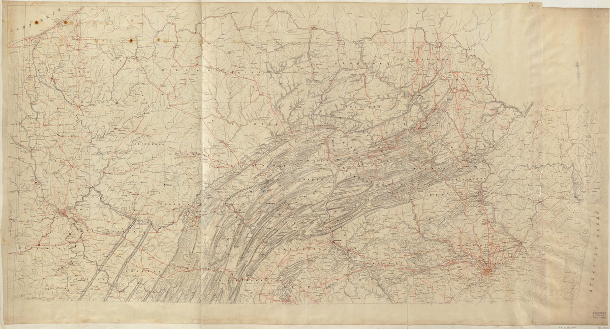 Map of Pennsylvania and Part of New Jersey 1860 by Relic Map Company