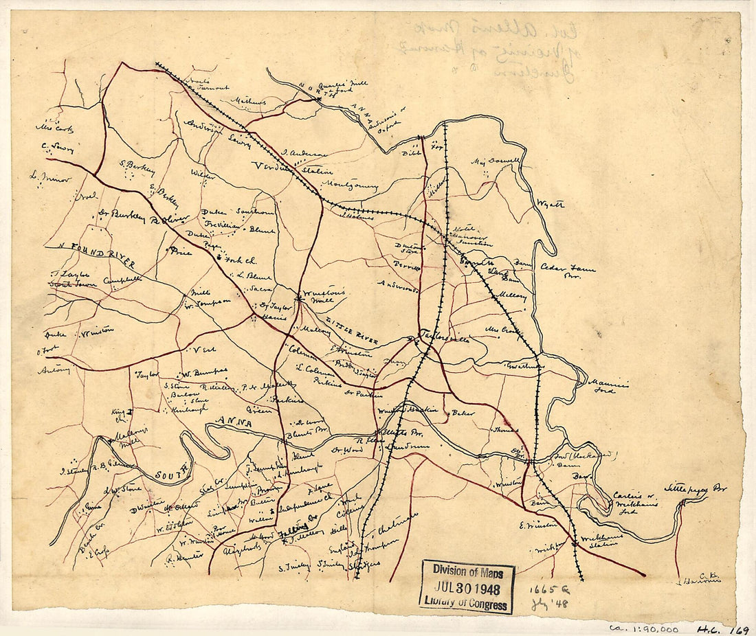This old map of Col. William Allen&