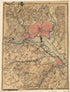 Topographical Map of the District of Columbia and Adjacent Areas In Virginia, Showing Fortifications 1864 by Relic Map Company