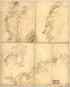 Five Sketches Along the Valley Pike In the Vicinity of Fishers Hill, Strasburg, Cottontown, Mount Hope, Toms Brook, Etc. in 1860 by Relic Map Company