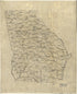 Base Map of Georgia 1893 by Relic Map Company