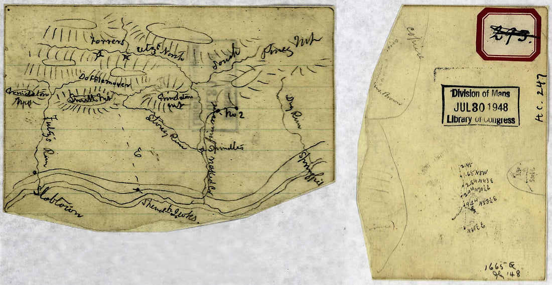 This old map of Sketch of the Vicinity of the Shenandoah Iron Works On the South Fork of the Shenandoah River at Shenandoah, Virginia from 1880 was created by  in 1880