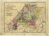 Map Showing Land Holdings In Muddlety Cr. Coal Field In Nicholas County, W. Va 1895 by Relic Map Company