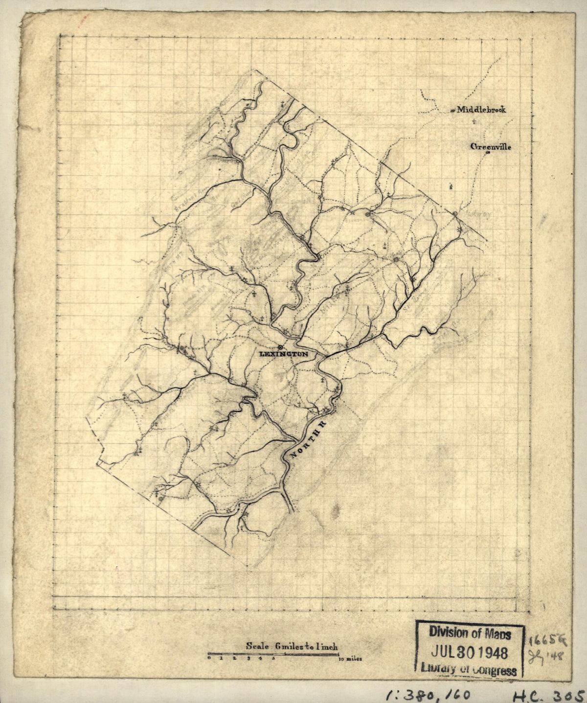 Map of Rockbridge County, Virginia 1880 by Relic Map Company