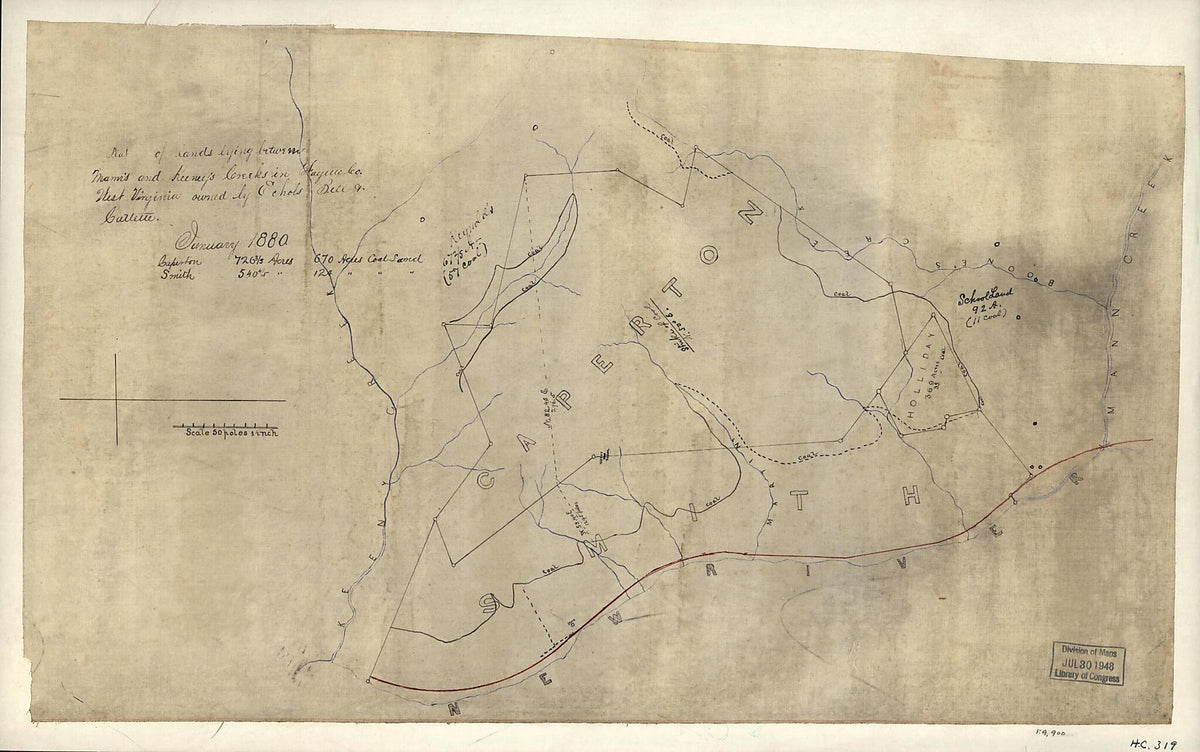 Plat of Lands Lying Between Mann&