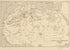 Grandes Routes Commerciales Du Sahara 1890 by Relic Map Company