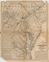 Map Showing the Southern Maryland Railroad and Its Connections : North, South, East, and West 1881 by Relic Map Company