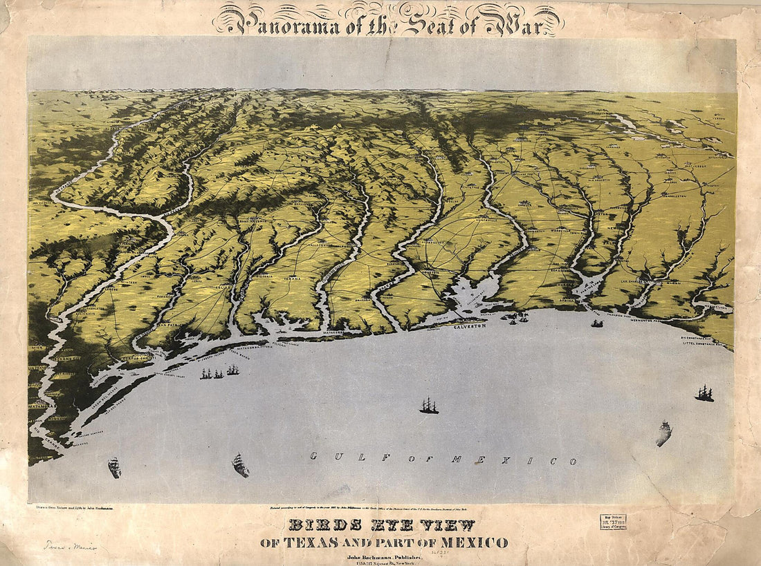This old map of Panorama of the Seat of War : Bird&
