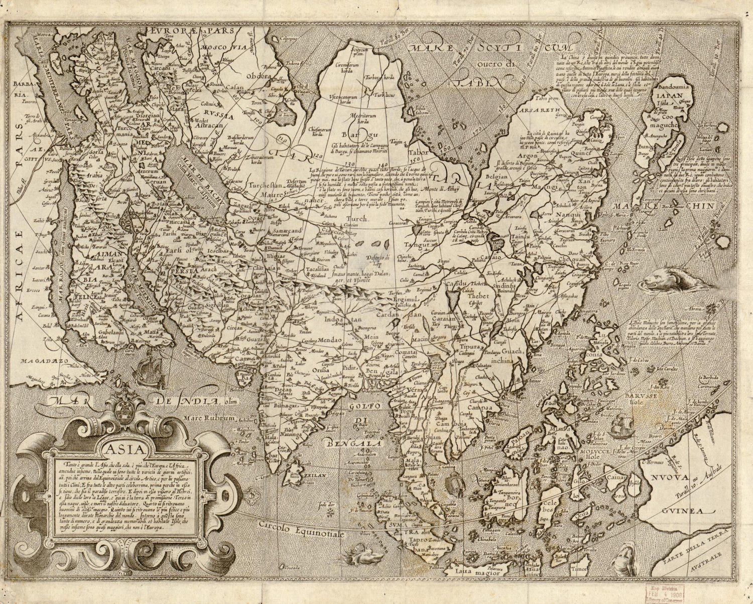 Asia in 1600 by Relic Map Company