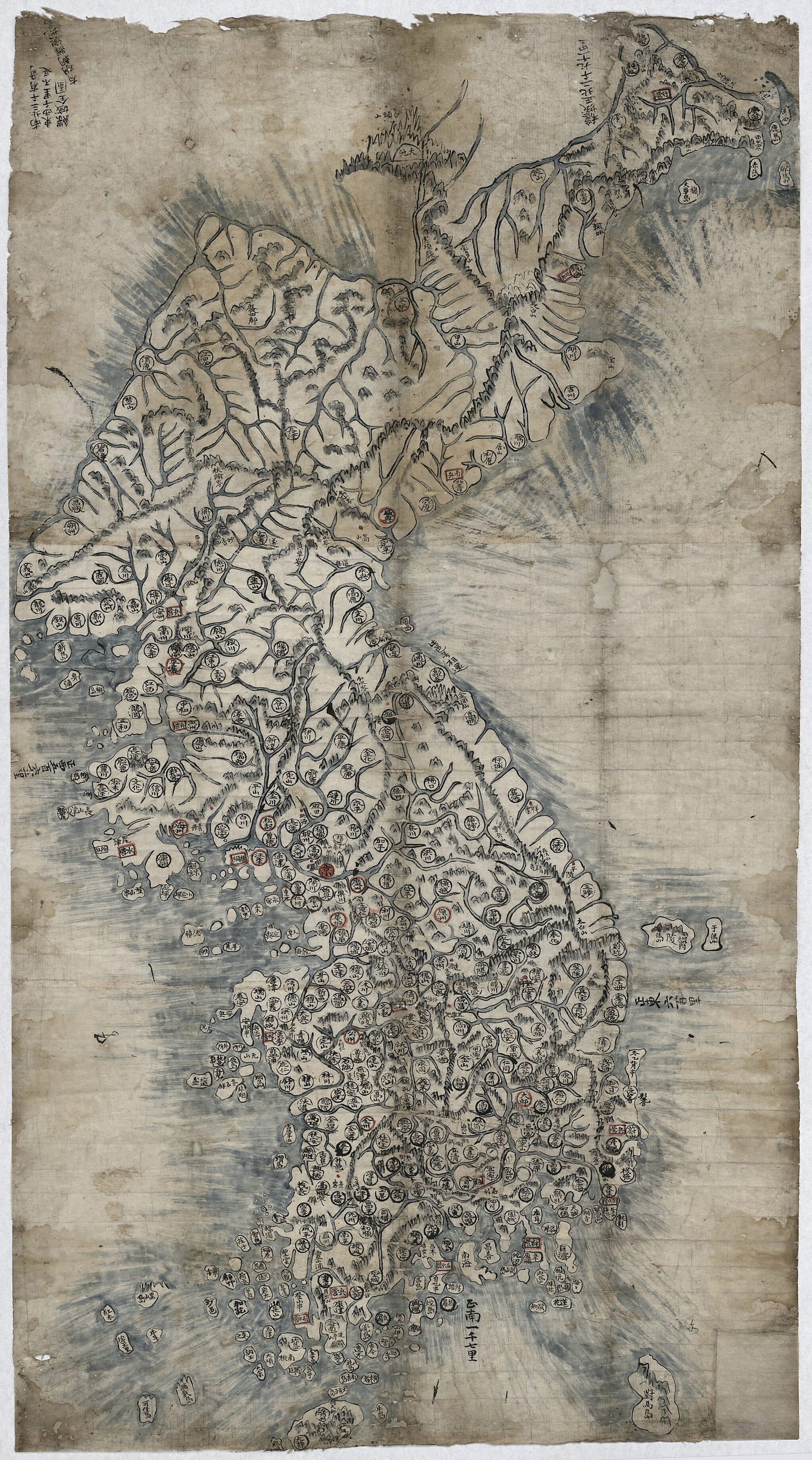 Chŏbyŏk Chŏndo : Yumyŏng Chosŏn Yŏjido 1800 by Relic Map Company
