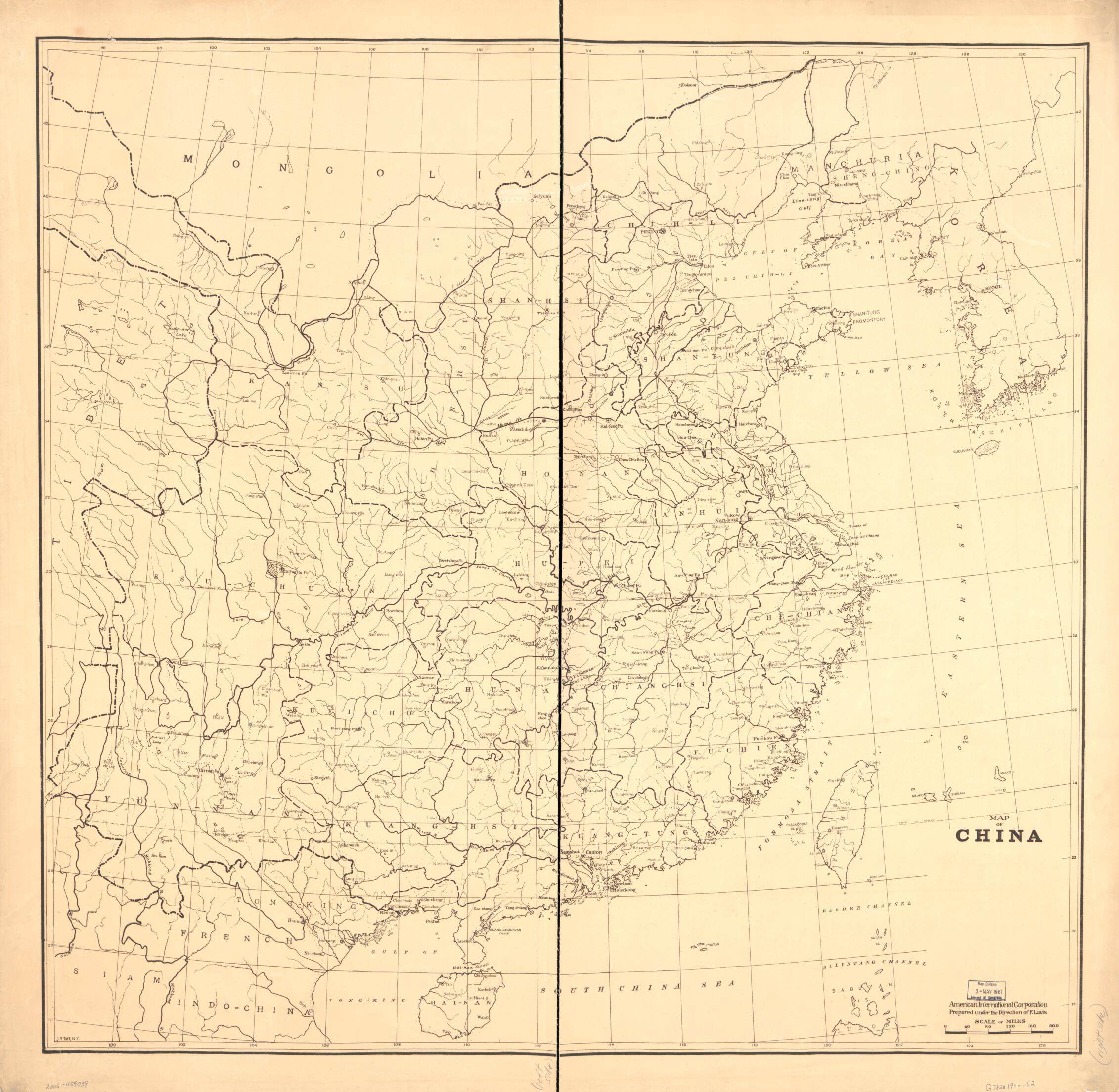 This old map of Map of China from 1900 was created by F. Lavis in 1900