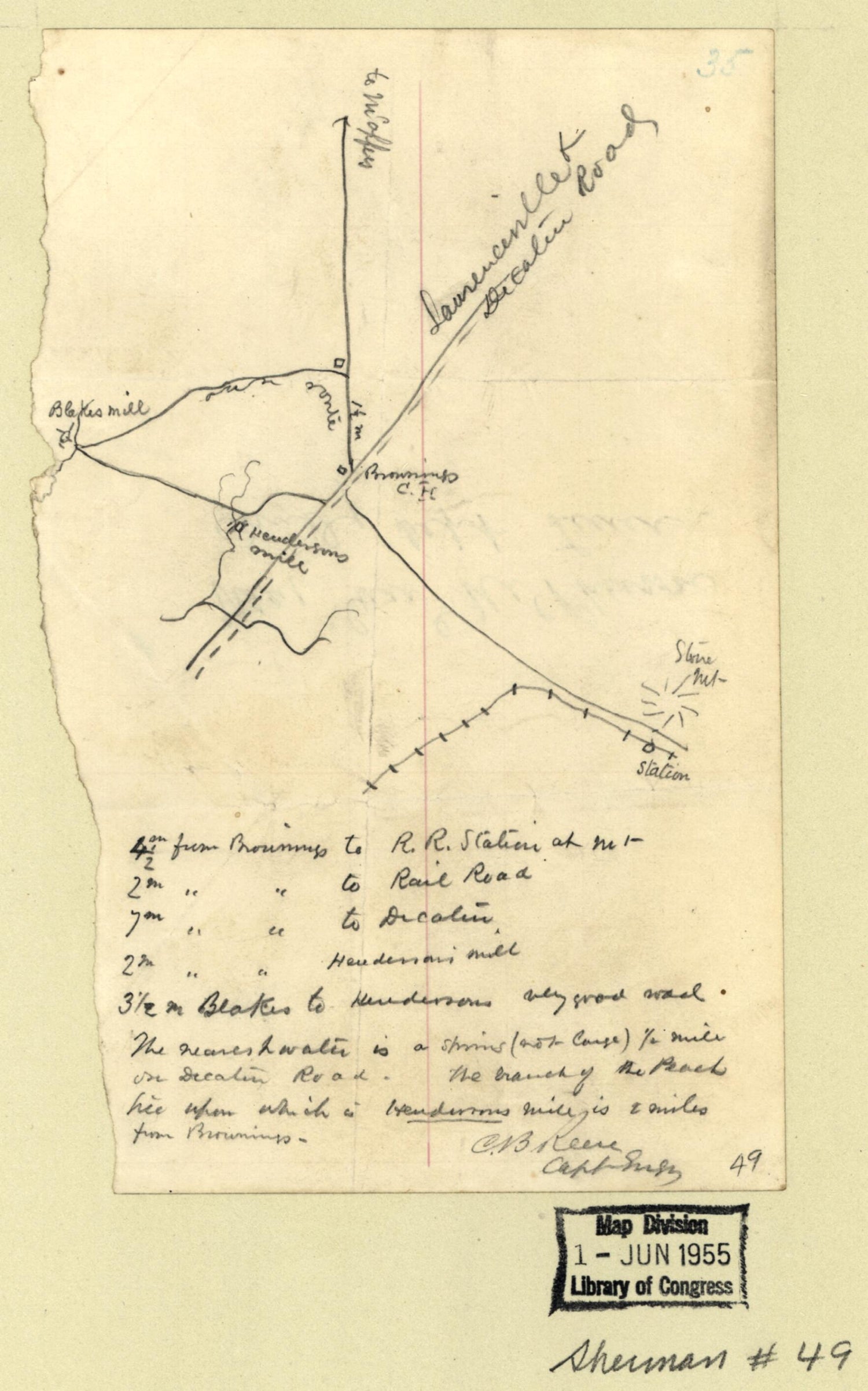 This old map of Map of the Vicinity of Browning&